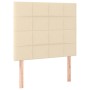 Cama box spring con colchón tela color crema 100x200 cm de vidaXL, Camas y somieres - Ref: Foro24-3137138, Precio: 359,88 €, ...