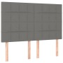 Cama box spring con colchón tela gris oscuro 140x200 cm de vidaXL, Camas y somieres - Ref: Foro24-3137158, Precio: 544,43 €, ...