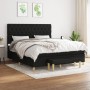 Cama box spring con colchón tela negro 160x200 cm de vidaXL, Camas y somieres - Ref: Foro24-3137407, Precio: 646,91 €, Descue...
