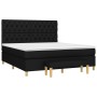 Cama box spring con colchón tela negro 160x200 cm de vidaXL, Camas y somieres - Ref: Foro24-3137407, Precio: 646,91 €, Descue...
