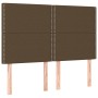Cama box spring con colchón tela marrón oscuro 140x190 cm de vidaXL, Camas y somieres - Ref: Foro24-3136512, Precio: 522,34 €...