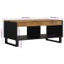 Mesa de centro de madera maciza mango 90x50x40 cm en Mesas de centro | Comprar online en Foru.es
