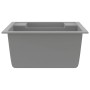 Fregadero de cocina doble seno con rebosadero granito gris de vidaXL, Fregaderos - Ref: Foro24-147086, Precio: 128,07 €, Desc...