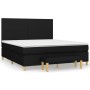Cama box spring con colchón tela negro 160x200 cm de vidaXL, Camas y somieres - Ref: Foro24-3137007, Precio: 617,20 €, Descue...