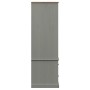 Armario VIGO madera maciza de pino gris 90x55x170 cm en Armarios roperos | Comprar online en Foru.es