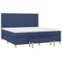 Cama box spring con colchón tela azul 200x200 cm de vidaXL, Camas y somieres - Ref: Foro24-3137027, Precio: 725,62 €, Descuen...