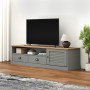 Mueble para TV VIGO madera maciza de pino gris 156x40x40 cm en Muebles TV | Comprar online en Foru.es