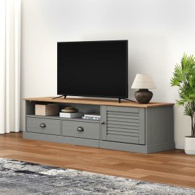Mueble para TV VIGO madera maciza de pino gris 156x40x40 cm en Muebles TV | Comprar online en Foru.es