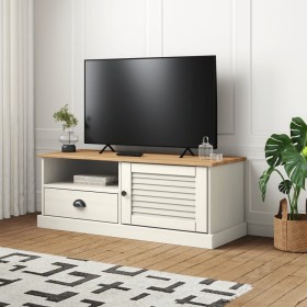 Mueble para TV VIGO madera maciza de pino blanco 106x40x40 cm en Muebles TV | Comprar online en Foru.es