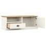 Mueble para TV VIGO madera maciza de pino blanco 106x40x40 cm en Muebles TV | Comprar online en Foru.es