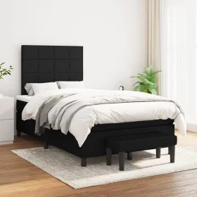 Box spring bed with black fabric mattress 120x200 cm by vidaXL, Beds and slatted bases - Ref: Foro24-3136583, Price: 473,50 €...