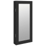 Espejo con joyero de pared negro 30x8,5x67 cm en Espejos | Comprar online en Foru.es