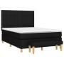 Cama box spring con colchón tela negro 140x200 cm de vidaXL, Camas y somieres - Ref: Foro24-3137159, Precio: 542,90 €, Descue...