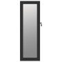 Espejo con joyero de pared negro 30x8,5x90 cm en Espejos | Comprar online en Foru.es