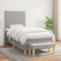 Cama box spring con colchón tela gris claro 80x200 cm de vidaXL, Camas y somieres - Ref: Foro24-3136949, Precio: 335,01 €, De...