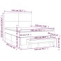 Cama box spring con colchón tela gris claro 140x190 cm de vidaXL, Camas y somieres - Ref: Foro24-3136989, Precio: 537,46 €, D...