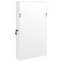 Espejo con joyero de pared blanco 37,5x10x67 cm en Espejos | Comprar online en Foru.es