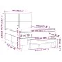 Box spring bed with light gray fabric mattress 140x190 cm by vidaXL, Beds and slatted bases - Ref: Foro24-3137069, Price: 532...
