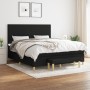 Cama box spring con colchón tela negro 180x200 cm de vidaXL, Camas y somieres - Ref: Foro24-3137015, Precio: 687,52 €, Descue...