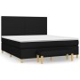 Cama box spring con colchón tela negro 180x200 cm de vidaXL, Camas y somieres - Ref: Foro24-3137015, Precio: 687,52 €, Descue...