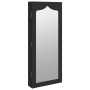 Espejo con joyero de pared negro 37,5x10x90 cm en Espejos | Comprar online en Foru.es