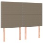Cama box spring con colchón tela gris taupe 140x200 cm de vidaXL, Camas y somieres - Ref: Foro24-3137081, Precio: 523,00 €, D...