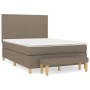 Cama box spring con colchón tela gris taupe 140x200 cm de vidaXL, Camas y somieres - Ref: Foro24-3137001, Precio: 548,67 €, D...