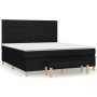 Cama box spring con colchón tela negro 180x200 cm de vidaXL, Camas y somieres - Ref: Foro24-3137175, Precio: 673,14 €, Descue...