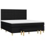 Cama box spring con colchón tela negro 180x200 cm de vidaXL, Camas y somieres - Ref: Foro24-3137175, Precio: 673,14 €, Descue...