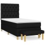 Cama box spring con colchón tela negro 80x200 cm de vidaXL, Camas y somieres - Ref: Foro24-3137351, Precio: 332,97 €, Descuen...