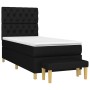 Cama box spring con colchón tela negro 80x200 cm de vidaXL, Camas y somieres - Ref: Foro24-3137351, Precio: 332,97 €, Descuen...