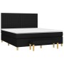 Cama box spring con colchón tela negro 180x200 cm de vidaXL, Camas y somieres - Ref: Foro24-3137335, Precio: 663,16 €, Descue...