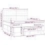 Boxspringbett mit schwarzer Stoffmatratze 180x200 cm von vidaXL, Betten und Lattenroste - Ref: Foro24-3137495, Preis: 666,04 ...