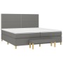 Cama box spring con colchón tela gris oscuro 200x200 cm de vidaXL, Camas y somieres - Ref: Foro24-3137102, Precio: 704,92 €, ...