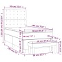 Cama box spring con colchón cuero sintético blanco 90x190 cm de vidaXL, Camas y somieres - Ref: Foro24-3137636, Precio: 377,9...