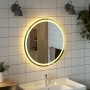 Espejo de baño LED redondo 70 cm en Espejos | Comprar online en Foru.es
