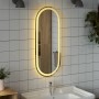 Espejo de baño LED ovalado 90x40 cm en Espejos | Comprar online en Foru.es