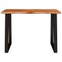 Mesa de comedor con borde vivo madera maciza acacia 110x70x75cm en Mesas de comedor | Comprar online en Foru.es