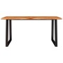 Mesa de comedor con borde vivo madera maciza acacia 160x80x75cm en Mesas de comedor | Comprar online en Foru.es