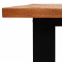 Mesa de comedor con borde vivo madera maciza acacia 160x80x75cm en Mesas de comedor | Comprar online en Foru.es
