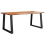 Mesa de comedor con borde vivo madera maciza acacia 180x90x75cm en Mesas de comedor | Comprar online en Foru.es