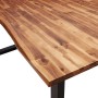 Mesa de comedor con borde vivo madera maciza acacia 180x90x75cm en Mesas de comedor | Comprar online en Foru.es
