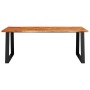Mesa de comedor con borde vivo madera maciza acacia 200x90x75cm en Mesas de comedor | Comprar online en Foru.es