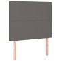 Cama box spring con colchón cuero sintético gris 100x200 cm de vidaXL, Camas y somieres - Ref: Foro24-3137531, Precio: 407,58...