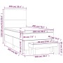 Cama box spring con colchón cuero sintético gris 100x200 cm de vidaXL, Camas y somieres - Ref: Foro24-3137531, Precio: 407,58...