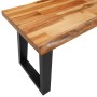 Banco con borde vivo madera maciza de acacia 160 cm en Bancos para recibidores y almacenamiento | Comprar online en Foru.es