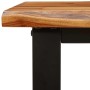 Mesa consola con borde vivo madera maciza acacia 140x40x80 cm en Mesas auxiliares | Comprar online en Foru.es