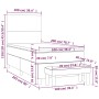 Cama box spring con colchón cuero sintético negro 100x200 cm de vidaXL, Camas y somieres - Ref: Foro24-3137527, Precio: 363,1...