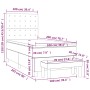 Cama box spring con colchón cuero sintético negro 100x200 cm de vidaXL, Camas y somieres - Ref: Foro24-3137647, Precio: 366,9...