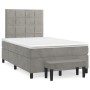 Cama box spring con colchón terciopelo gris claro 120x200 cm de vidaXL, Camas y somieres - Ref: Foro24-3137833, Precio: 450,3...